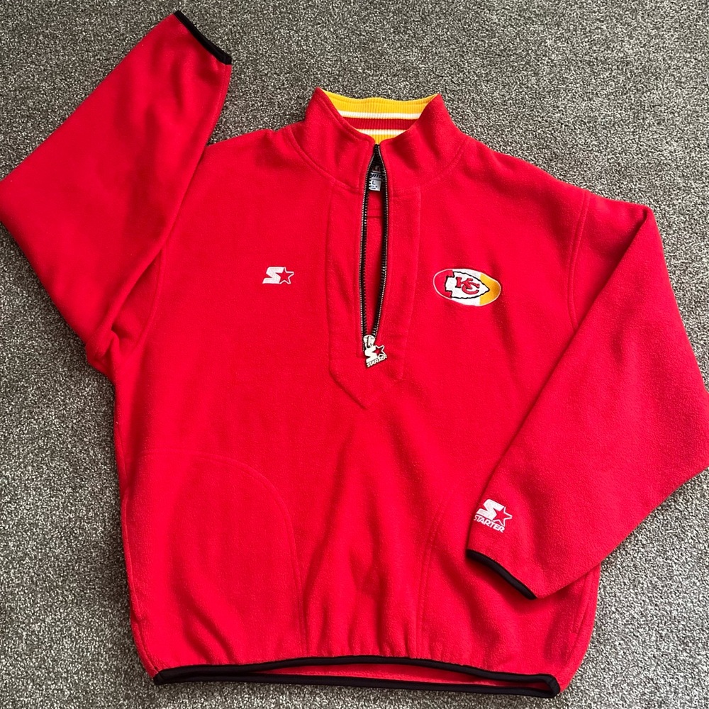 Starter NFL Pro Line Chiefs Red Pullover